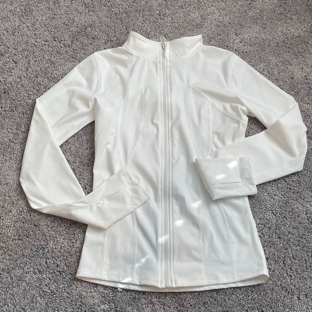 White Athletic Slim Fit Jacket